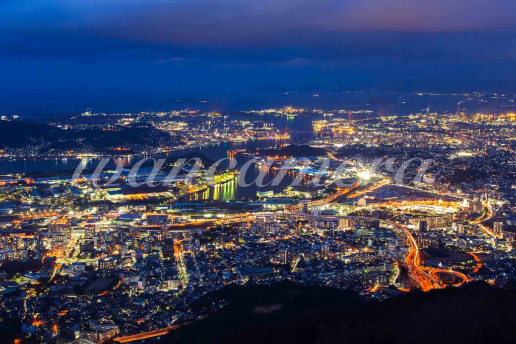 皿倉山の夜景　福岡県