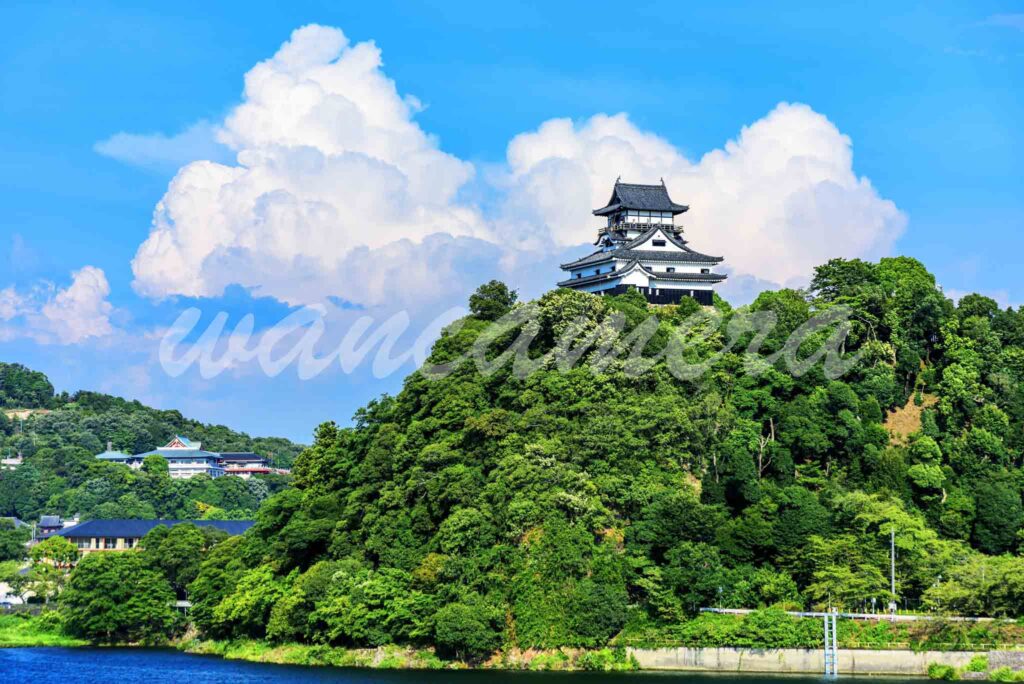 犬山城と入道雲